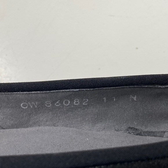 Stuart Weitzman Quilty Black Suede Quilted Bow Wedge Heels Luxury Shoes Size 11N - Picture 10 of 11